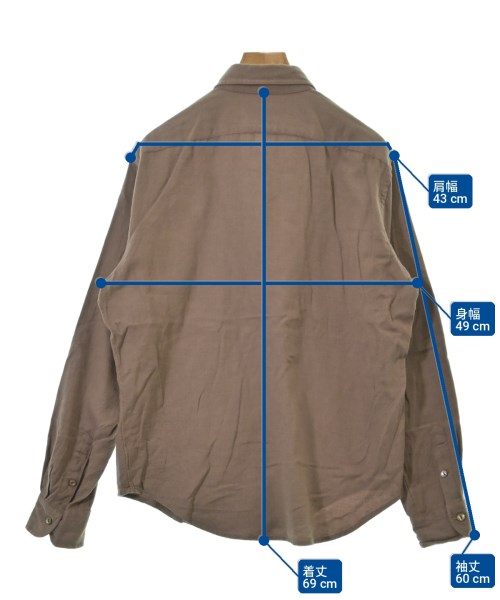 Maker's Shirt 鎌倉（メイカーズシャツカマクラ）ドレスシャツ 茶 サイズ:M メンズ/2200720774030