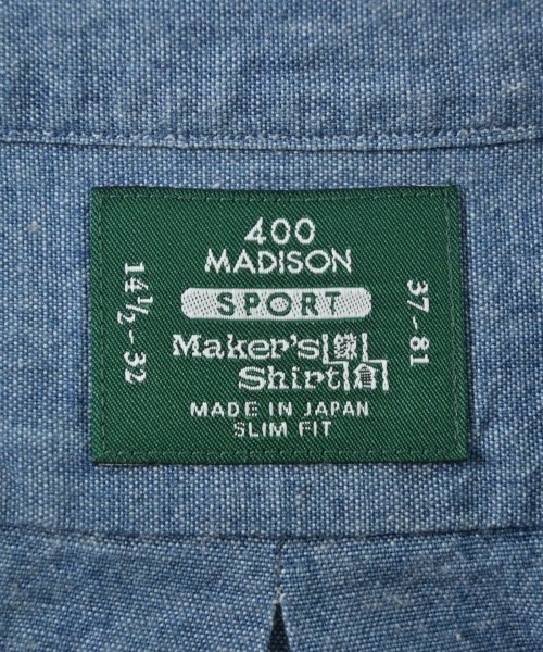 Maker's Shirt 鎌倉（メイカーズシャツカマクラ）カジュアルシャツ 青 サイズ:37(XS位) メンズ/2200680959010