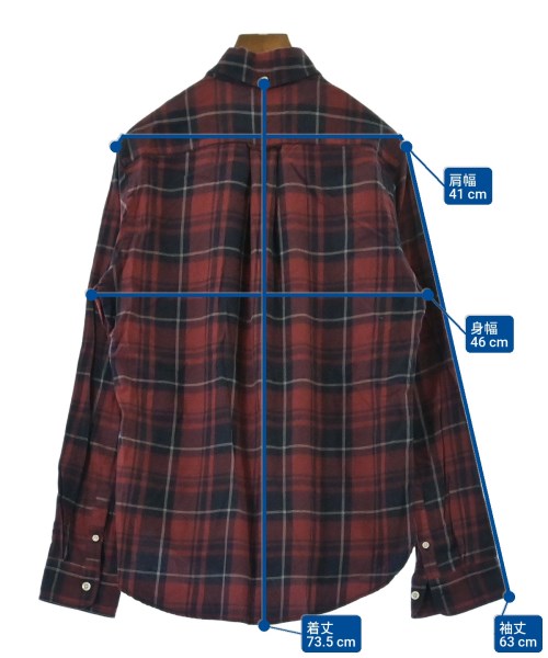 DELICIOUS（デリシャス）カジュアルシャツ 赤 サイズ:4(XL位) レディース/2200616699058