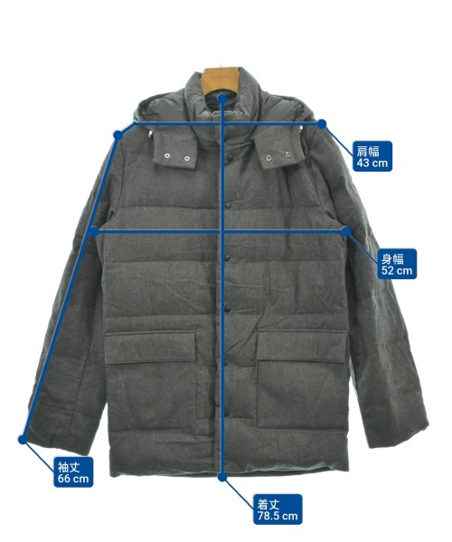 CARRARO（カラッロ）ダウンジャケット/ダウンベスト グレー サイズ:46(M位) メンズ/2200618958054