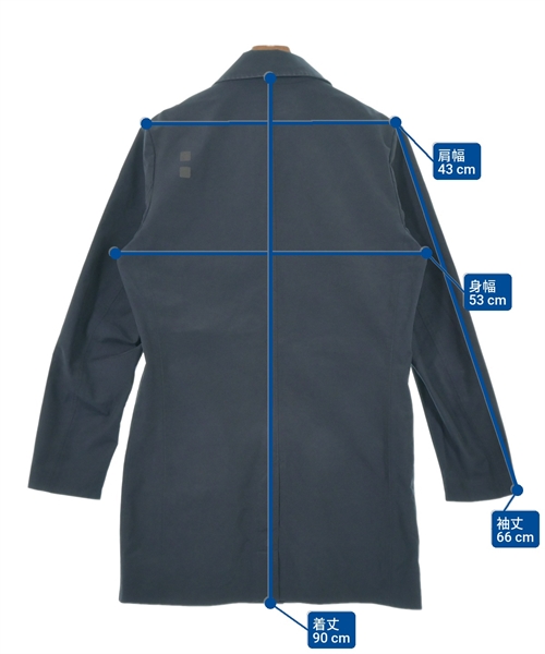 UBER（ウバー）ステンカラーコート 紺 サイズ:M メンズ/2200639419060