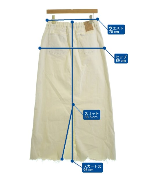 SURT（サート）ロング・マキシ丈スカート 白 サイズ:M レディース/2200641361067