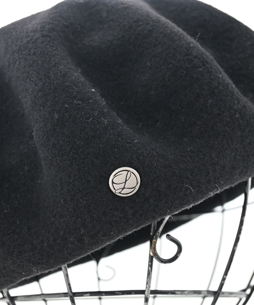 LAULHERE（ローレール）ハンチング・ベレー帽 黒 サイズ:- レディース/2200612349018