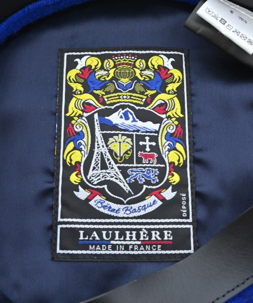 LAULHERE（ローレール）ハンチング・ベレー帽 青 サイズ:M レディース/2200650503038