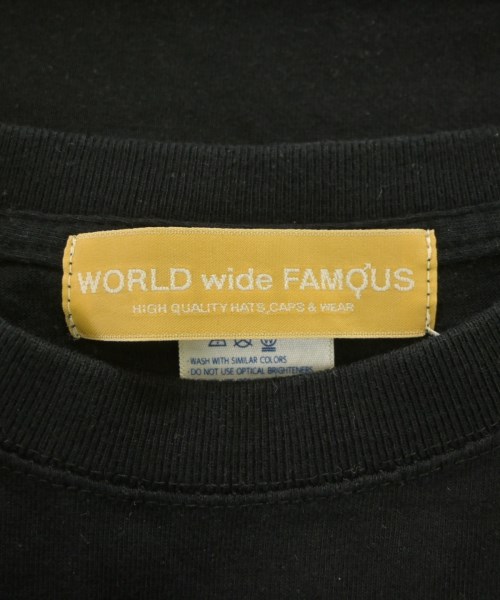 WORLD WIDE FAMOUS（ワールドワイドフェイマス）Tシャツ・カットソー 黒 サイズ:XL メンズ/2200670491025