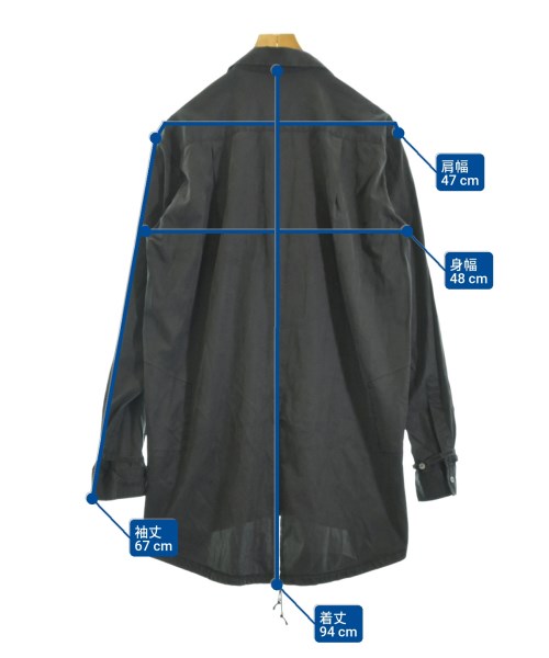 Leh（レー）カジュアルシャツ 黒 サイズ:M メンズ/2200663357130