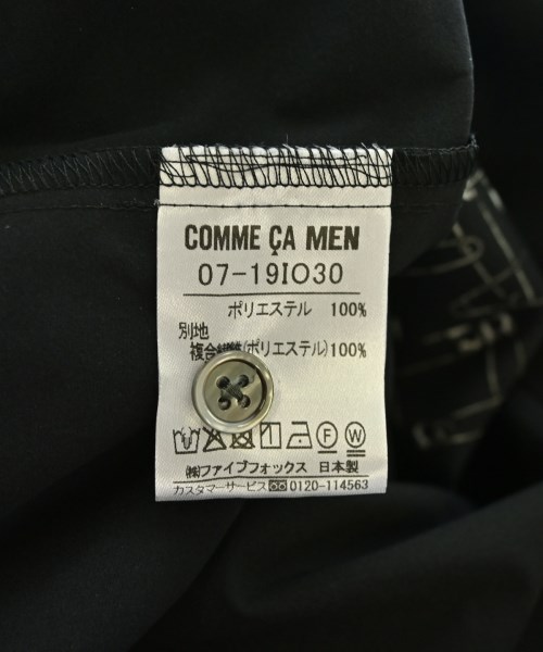 COMME CA MEN（コムサメン）カジュアルシャツ 黒 サイズ:M メンズ/2200723472056