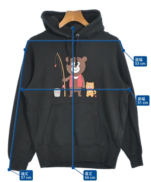 The Wonderful! design works（ザワンダフルデザインワークス）パーカー 黒 サイズ:M メンズ/2200552056045