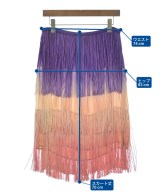 CALYPSO（カリプソ）ひざ丈スカート 紫 サイズ:0(XS位) レディース/2200644660068