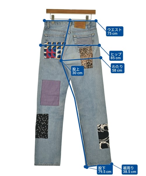 AWAKE（アウェイク）デニムパンツ 青 サイズ:30(M位) メンズ/2200649878109