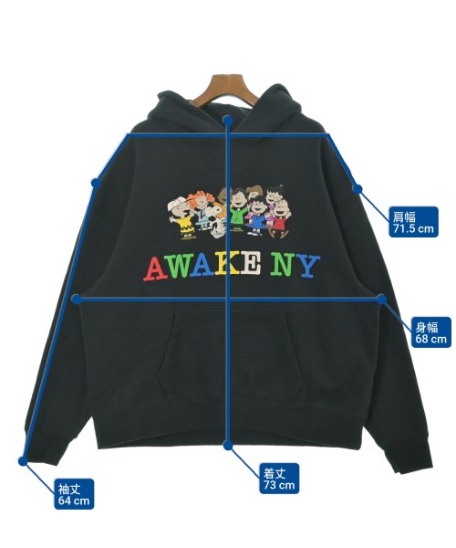 AWAKE（アウェイク）パーカー 黒 サイズ:L メンズ/2200651967044