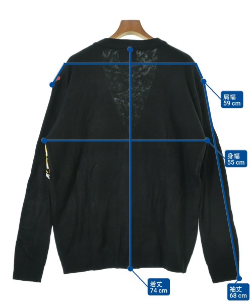 AWAKE（アウェイク）カーディガン 黒 サイズ:L メンズ/2200665656149