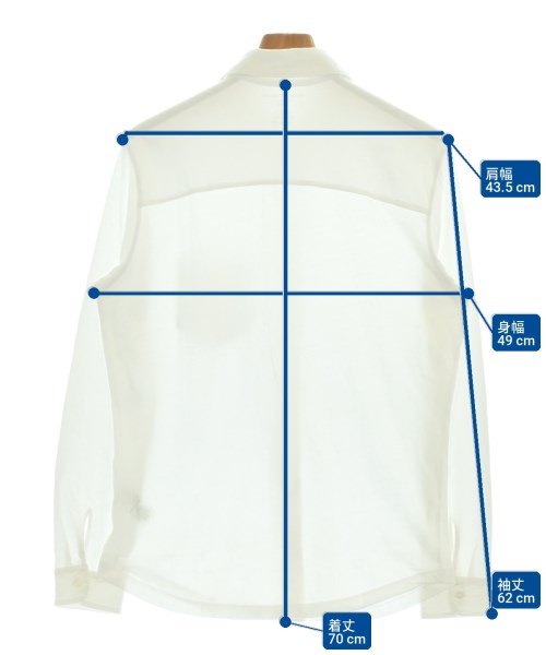 MAJESTIC FILATURES HOMME（マジェスティックフィラチュールオム）カジュアルシャツ 白 サイズ:M メンズ/2200720372212