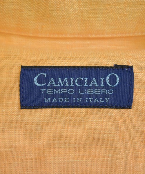 CAMICIAIO（カミチャイオ）ドレスシャツ オレンジ サイズ:XL メンズ/2200685120163