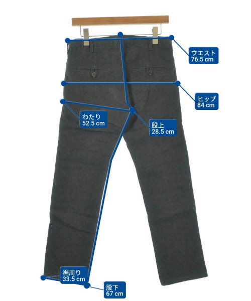 Poeme Bohemien（ポエムボヘミアン）スラックス グレー サイズ:44(S位) メンズ/2200665442049