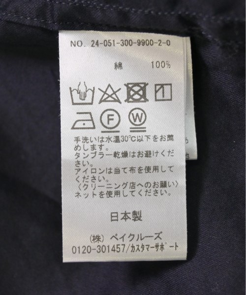 Ets MATERIAUX（マテリオ）カジュアルシャツ 紺 サイズ:2(M位) メンズ/2200535413186