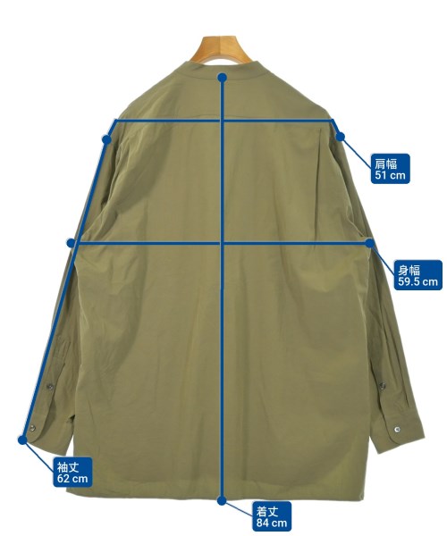 Ets MATERIAUX（マテリオ）カジュアルシャツ カーキ サイズ:3(L位) メンズ/2200632196142