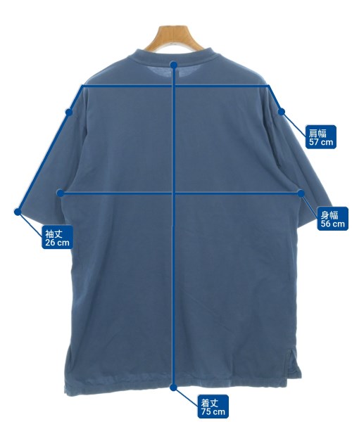 Ets MATERIAUX（マテリオ）Tシャツ・カットソー 青 サイズ:2(M位) メンズ/2200715199046