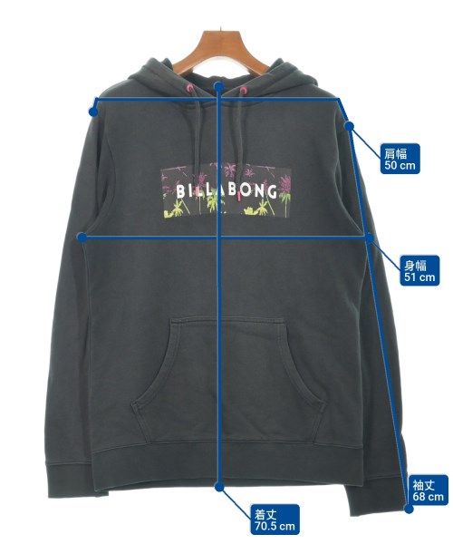 BILLABONG（ビラボン）パーカー グレー サイズ:M メンズ/2200634011030