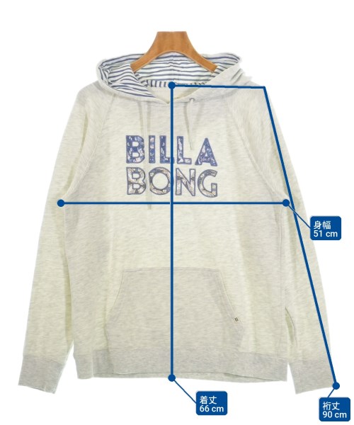 BILLABONG（ビラボン）パーカー グレー サイズ:F レディース/2200737178036
