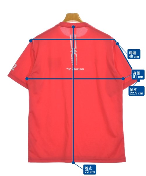 MIZUNO（ミズノ）Tシャツ・カットソー 赤 サイズ:XL メンズ/2200680452054