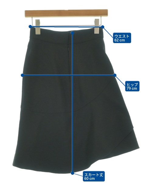 AQUILANO.RIMONDI（アキラーノリモンディ）ひざ丈スカート 黒 サイズ:38(S位) レディース/2200655567653