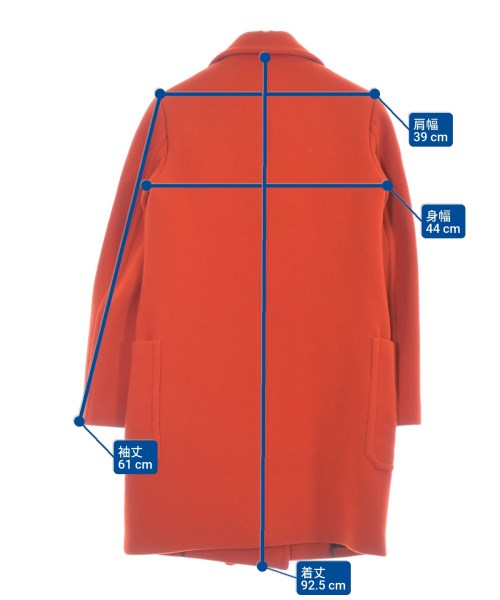 AQUILANO.RIMONDI（アキラーノリモンディ）ピーコート 赤 サイズ:38(S位) レディース/2200669220025