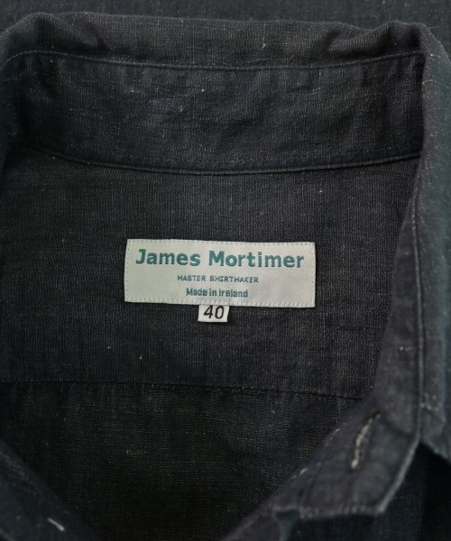James Mortimer（ジェームスモルティマー）カジュアルシャツ グレー サイズ:40(L位) メンズ/2200641842085