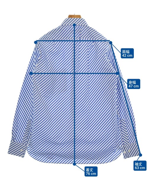 James Mortimer（ジェームスモルティマー）カジュアルシャツ 白 サイズ:38(S位) メンズ/2200625841028