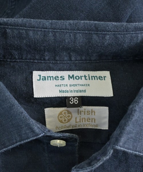 James Mortimer（ジェームスモルティマー）カジュアルシャツ 紺 サイズ:36(XS位) メンズ/2200707301020