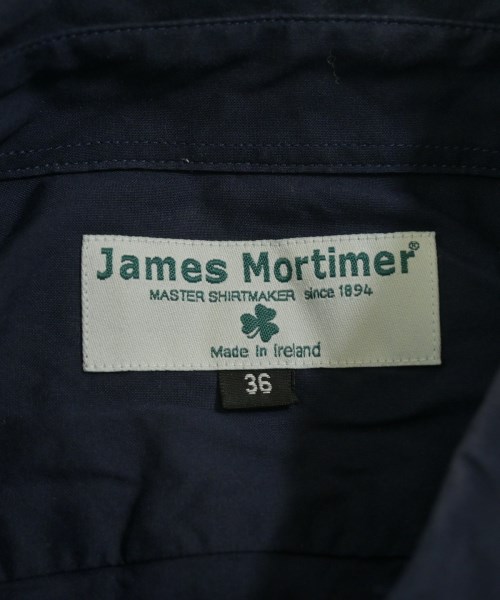 James Mortimer（ジェームスモルティマー）カジュアルシャツ 紺 サイズ:36(S位) メンズ/2200651236195