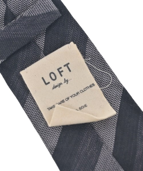 LOFT design by...（ロフトデザインバイ）ネクタイ グレー サイズ:- メンズ/2200713996050