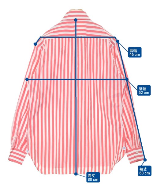 Vanacore（ヴァナコーレ）カジュアルシャツ ピンク サイズ:16(L位) メンズ/2200668296014