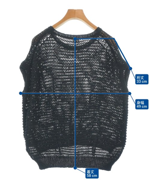 C.T.plage（シーティープラージュ）ベスト 黒 サイズ:38(M位) レディース/2200676867169