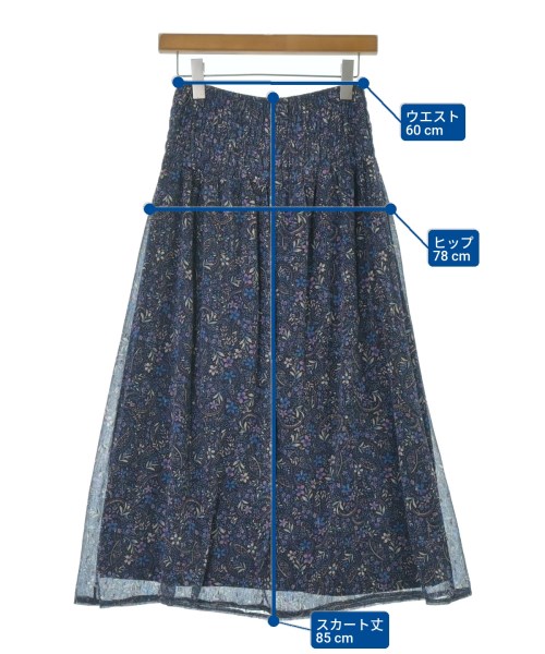 EGERIE（エジュリ）ロング・マキシ丈スカート 紺 サイズ:-(S位) レディース/2200664120108