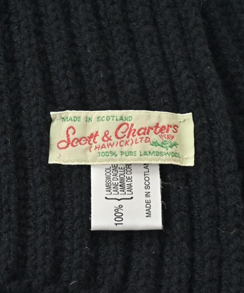 Scott & Charters（スコットアンドチャーターズ）マフラー 黒 サイズ:- メンズ/2200642328038