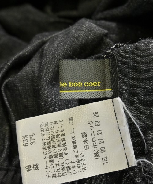 De bon coer（ドゥボンクール）ワンピース 黒 サイズ:-(M位) レディース/2200671617042