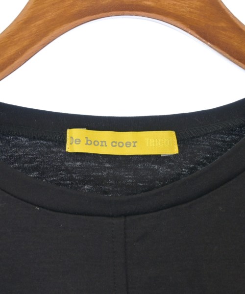 De bon coer（ドゥボンクール）Tシャツ・カットソー 黒 サイズ:-(XL位) レディース/2200629445130