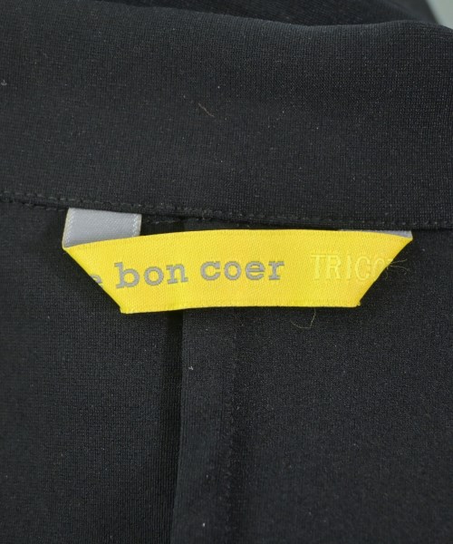 De bon coer（ドゥボンクール）カジュアルジャケット 黒 サイズ:F-2(S位) レディース/2200666572059