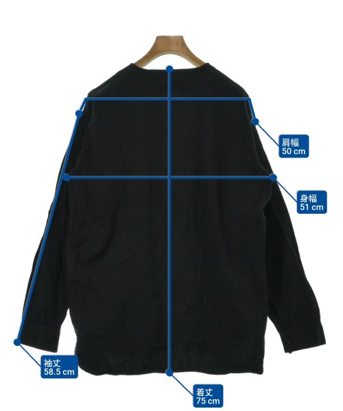 HARROW TOWN STORES（ハロータウンストアーズ）カジュアルシャツ 黒 サイズ:46(XXL位) レディース/2200655394051