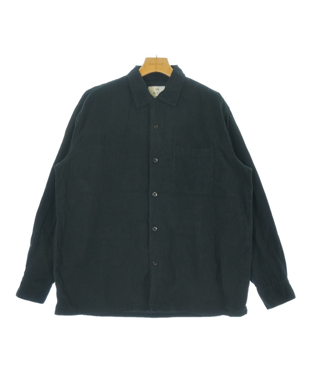 HARROW TOWN STORES ハロータウンストアーズ カジュアルシャツ レディース 【古着】【中古】 HARROW TOWN STORES（ハロータウンストアーズ）カジュアルシャツ 黒