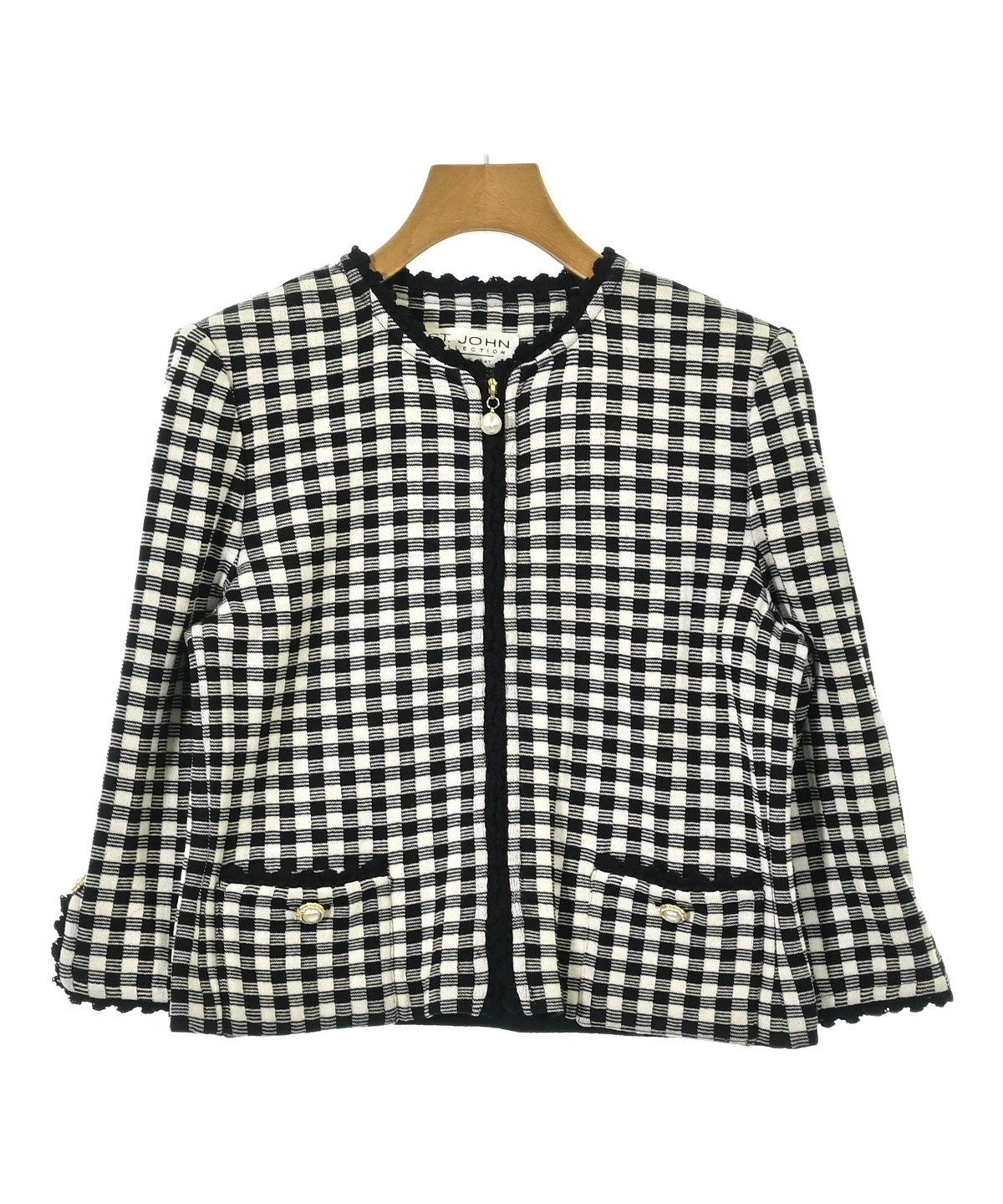 2000’s ST. JOHN COLLECTION ロングジャケットUSA製 ST.JOHN COLLECTION（セントジョンコレクション）ノーカラージャケット