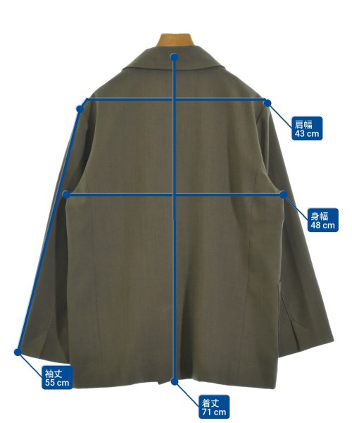 Dw2R（ディダヴルトゥアール）ジャケット カーキ サイズ:38(M位) レディース/2200672036026