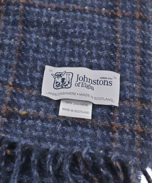 Johnstons of Elgin（ジョンストンズオブエルガン）マフラー 青 サイズ:- メンズ/2200637774253