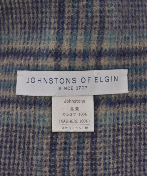 Johnstons of Elgin（ジョンストンズオブエルガン）マフラー 紺 サイズ:- メンズ/2200639273013