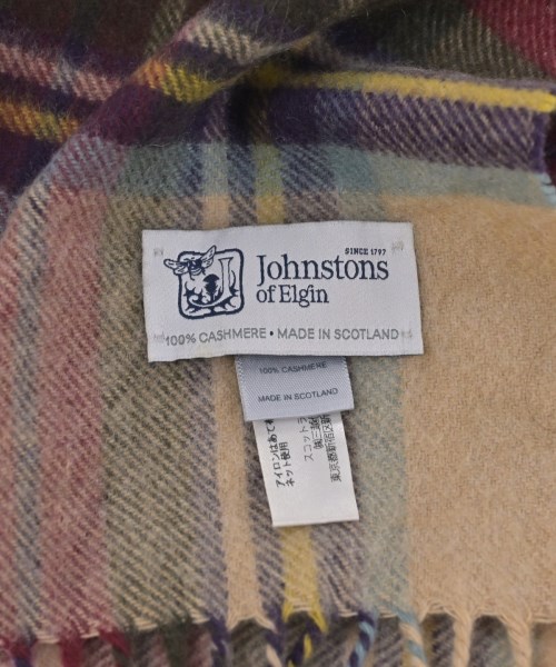 Johnstons of Elgin（ジョンストンズオブエルガン）マフラー ベージュ サイズ:- メンズ/2200625160099