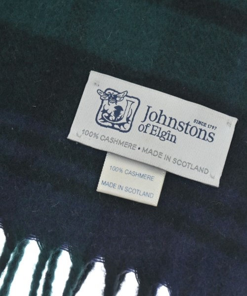 Johnstons of Elgin（ジョンストンズオブエルガン）マフラー 緑 サイズ:- レディース/2200635967114