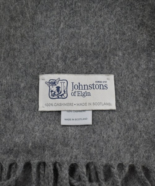 Johnstons of Elgin（ジョンストンズオブエルガン）マフラー グレー サイズ:- レディース/2200620753296