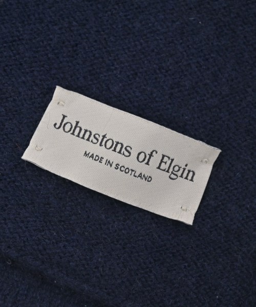 Johnstons of Elgin（ジョンストンズオブエルガン）マフラー 紺 サイズ:- レディース/2200621648058