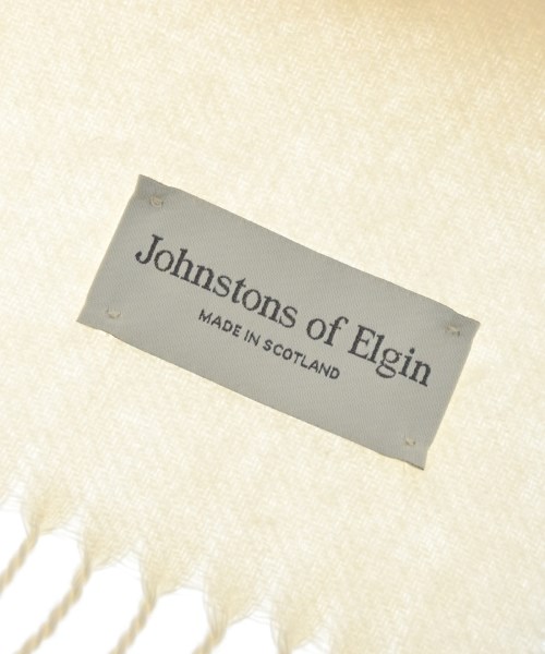 Johnstons of Elgin（ジョンストンズオブエルガン）マフラー 白 サイズ:- レディース/2200628034021